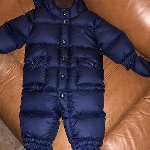 Polo snowsuit for infant